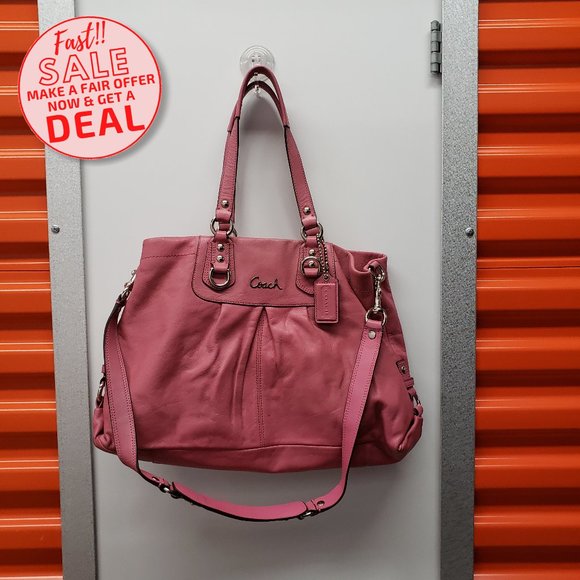 Coach Handbags - Coach Leather Pink satchel Bag Handbag purse